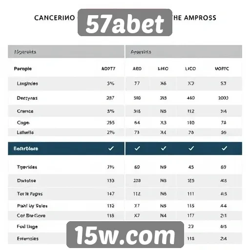 Comparativo entre 57abet e concorrentes no mercado